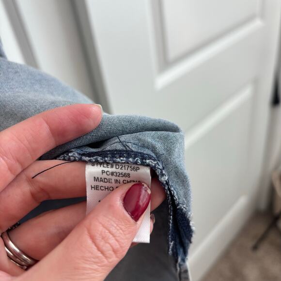 NWT Entro Women’s Sawyer Denim Shirt Dress Sz 1X Chambray Comfy Travel - Picture 11 of 15